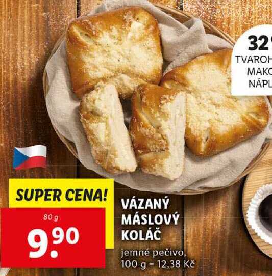 VÁZANÝ MÁSLOVÝ KOLÁČ, 80 g