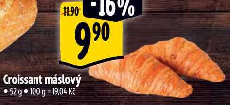 Croissant máslový, 52 g