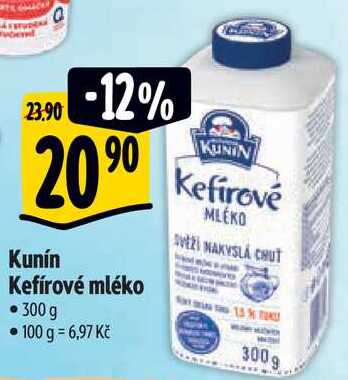 Kunín Kefírové mléko, 300 g