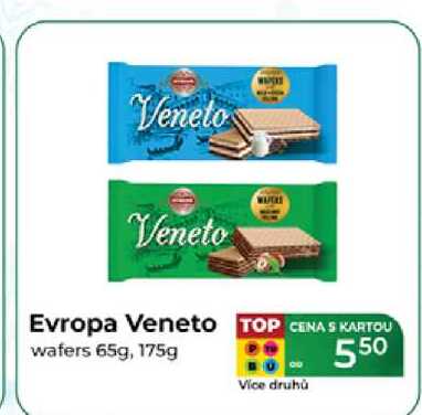 Evropa Veneto U wafers 65g, 175g  