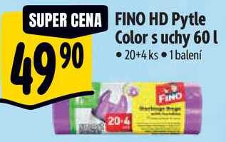 FINO HD Pytle Color s uchy 60 l, 20+4 ks