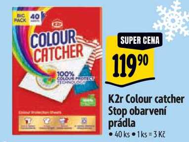 K2r Colour catcher Stop obarvení prádla, 40 ks