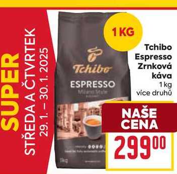 Tchibo Espresso Zrnková káva 1 kg 