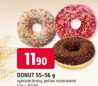 DONUT 55-56 g vybrané druhy