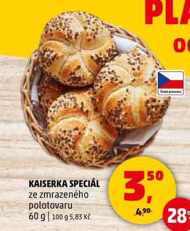 KAISERKA SPECIÁL ze zmrazeného polotovaru, 60 g 