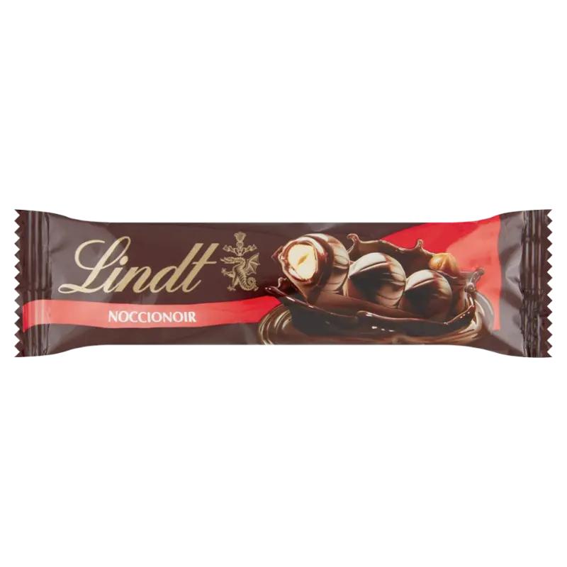 Lindt Hořká čokoláda Noccionoir s lískoořechovou náplní a celými lískovými ořechy, 35 g