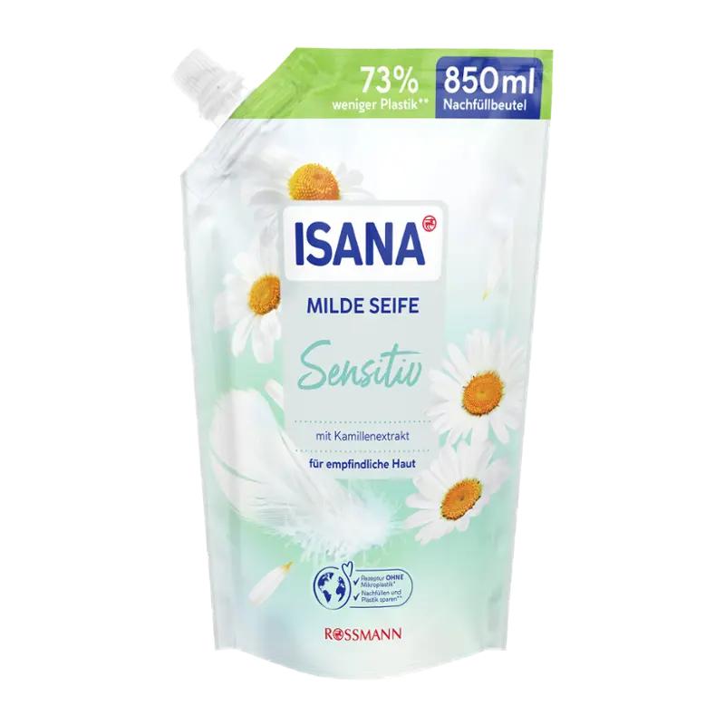 ISANA Tekuté mýdlo náhradní náplň Sensitive, 850 ml