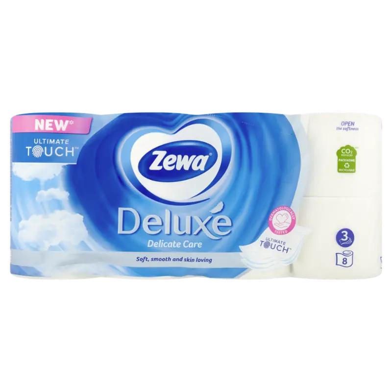 Zewa Toaletní papír Deluxe Delicate Care 3vrstvý, 8 ks