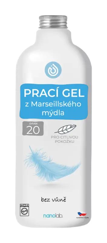 Nanolab Prací gel z Marseillského mýdla, 20 pd