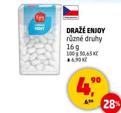 DRAŽÉ ENJOY různé druhy, 16 g