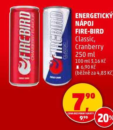 ENERGETICKÝ NÁPOJ FIRE-BIRD Classic, 250 ml 