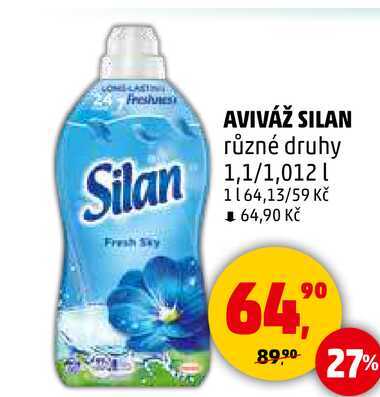 AVIVÁŽ SILAN různé druhy, 1,1/1,012 l