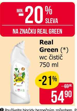 Real Green WC čistič 750 ml 