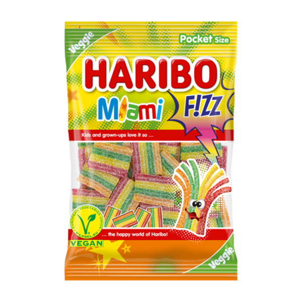 Haribo Fizz Miami želé s ovocnými příchutěmi