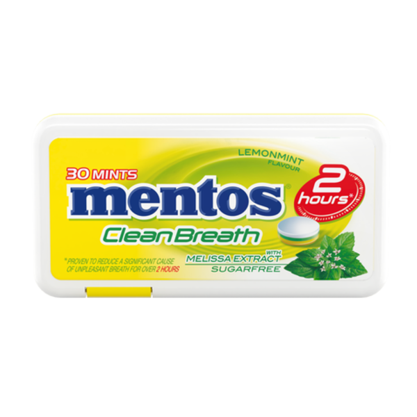 Mentos CleanBreath Lemon Melissa funkční bonbony