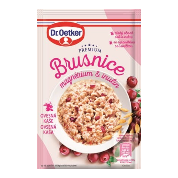 Dr. Oetker Premium Ovesná kaše Brusinka