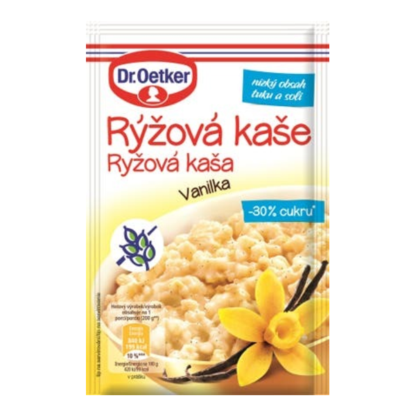 Dr. Oetker Rýžová kaše Vanilka bez lepku