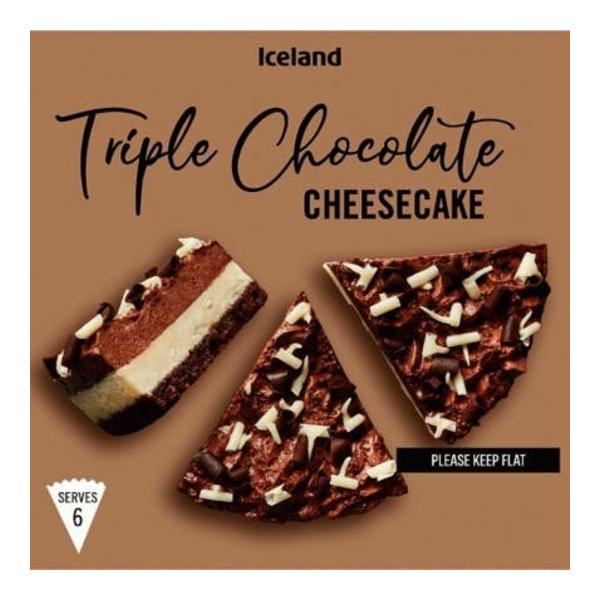 Iceland Cheesecake pečený dezert s bílou, mléčnou a hořkou čokoládou