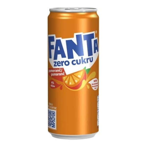 Fanta Zero cukru pomeranč