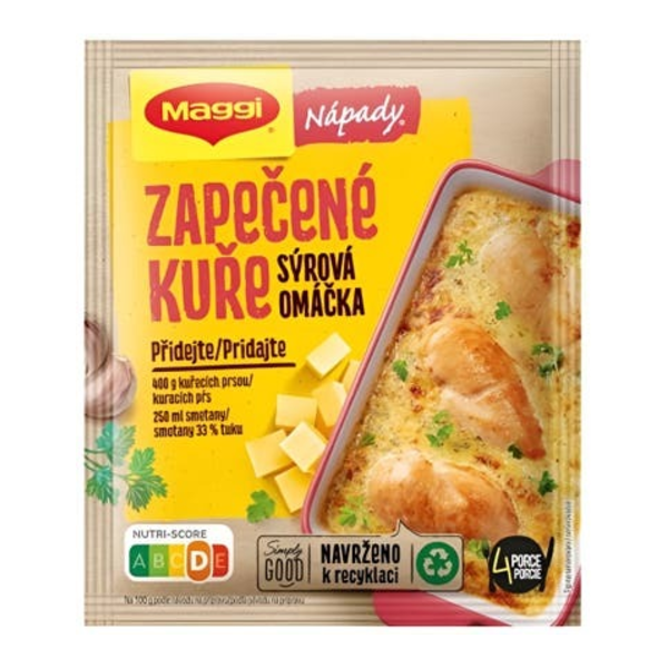 Maggi Nápady Zapečené kuře, sýrová omáčka