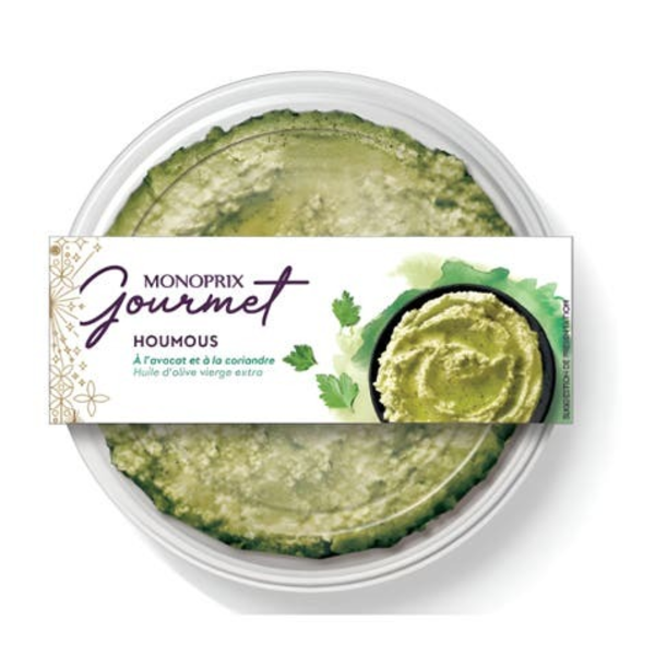 Monoprix Gourmet Hummus Avokádo a Koriandr