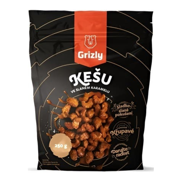 GRIZLY Kešu ve slaném karamelu