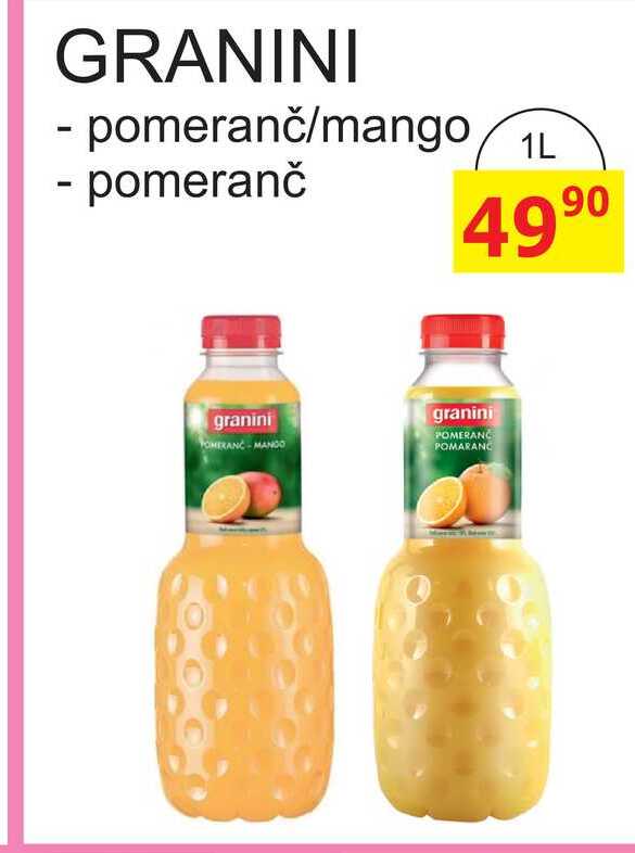 GRANINI 1L - pomeranč/mango