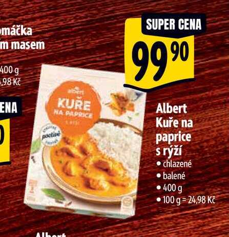Albert Kuře na paprice s rýží 400 g