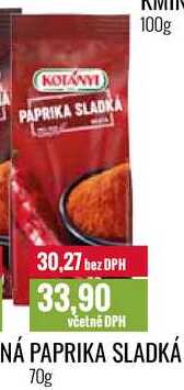 PAPRIKA SLADKÁ 70g 