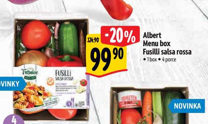   Albert  Menu box Fusilli salsa rossa 1 box 