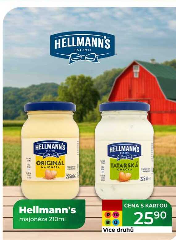 Hellmann's majonéza 210ml 