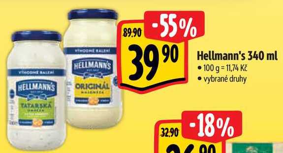 Hellmann's, 340 ml 