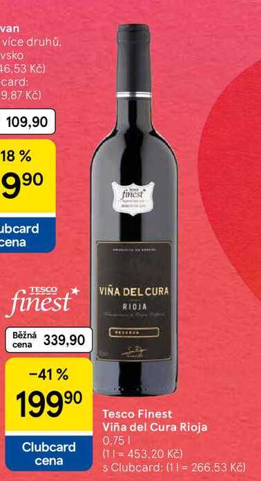 Tesco Finest Viña del Cura Rioja, 0.75 l