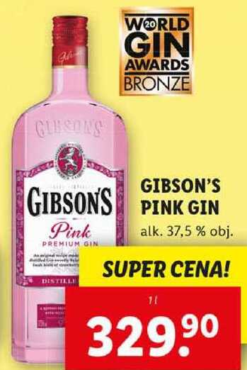 GIBSON'S PINK GIN, 1 l