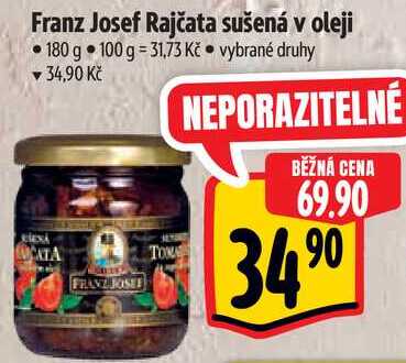 Franz Josef Rajčata sušená v oleji, 180 g 