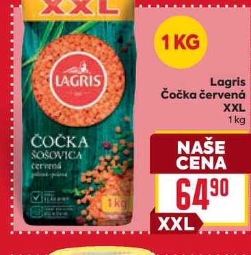 Lagris Čočka červená XXL 1 kg