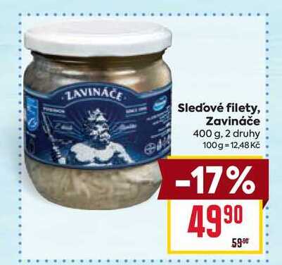 Sledové filety, Zavináče 400 g