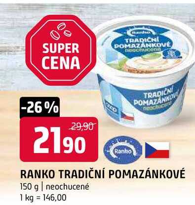 Ranko tradiční pomazánkové 150g