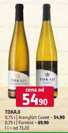 Tokaji 0,75l Aranyfürt Cuvee Furmint