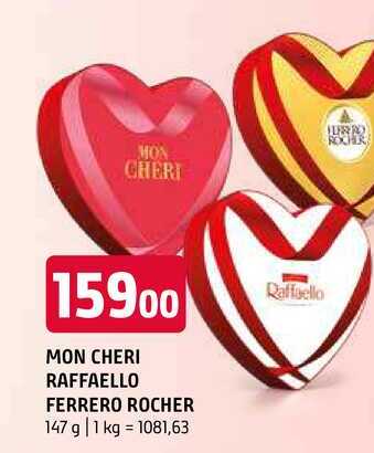 Mon cheri raffaello ferrero rocher 147g