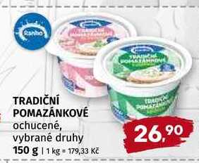 Tradiční pomazánkové 150g, vybrané druhy