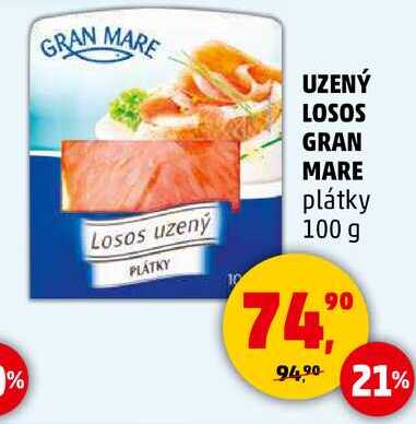 UZENÝ LOSOS GRAN MARE plátky, 100 g