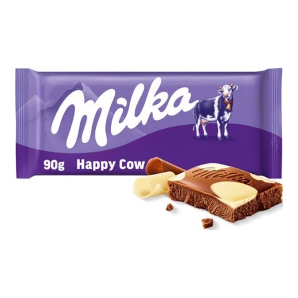 Milka čokoláda, mléčná a bílá