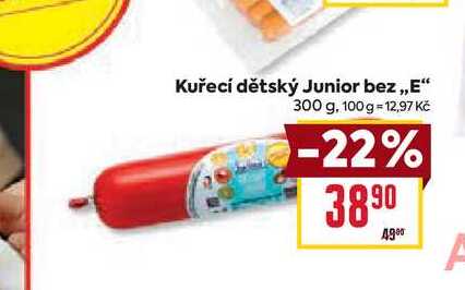 Kuřecí dětský Junior bez,,E" 300 g