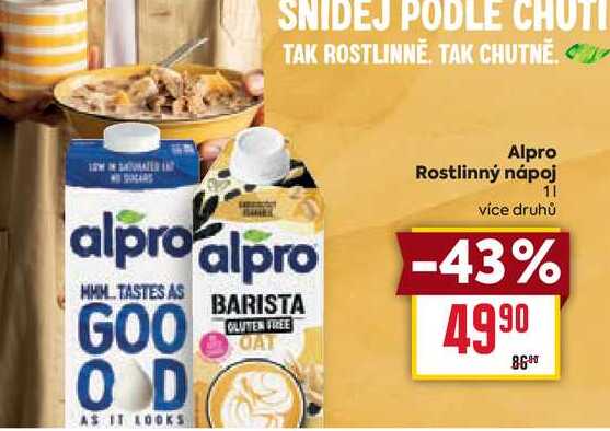 Alpro Rostlinný nápoj 1l 