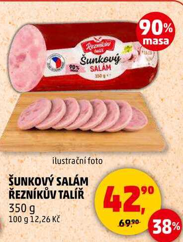 ŠUNKOVÝ SALÁM ŘEZNÍKŮV TALÍŘ, 350 g 