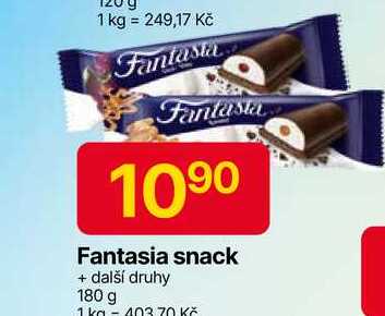 Fantasia snack + další druhy 180 g 