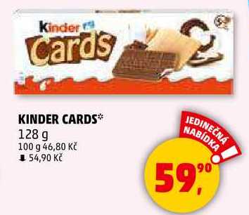 KINDER CARDS, 128 g 