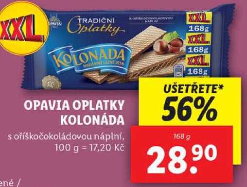 OPAVIA OPLATKY KOLONÁDA, 168 g