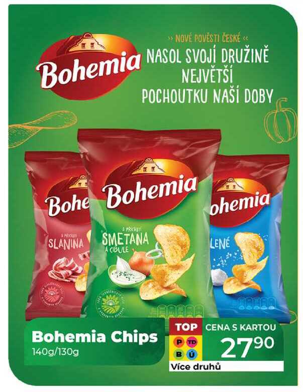 Bohemia Chips 140g/130g